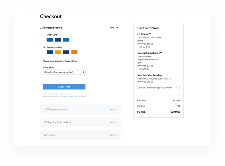 Quickpay Checkout Interface